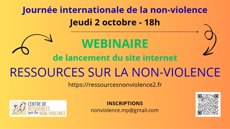 Lettre du Centre de ressources sur la non-violence – septembre&nbsp;2025
